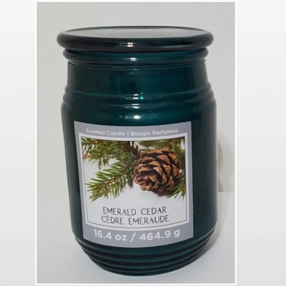 New Green Cedar Jar Candle